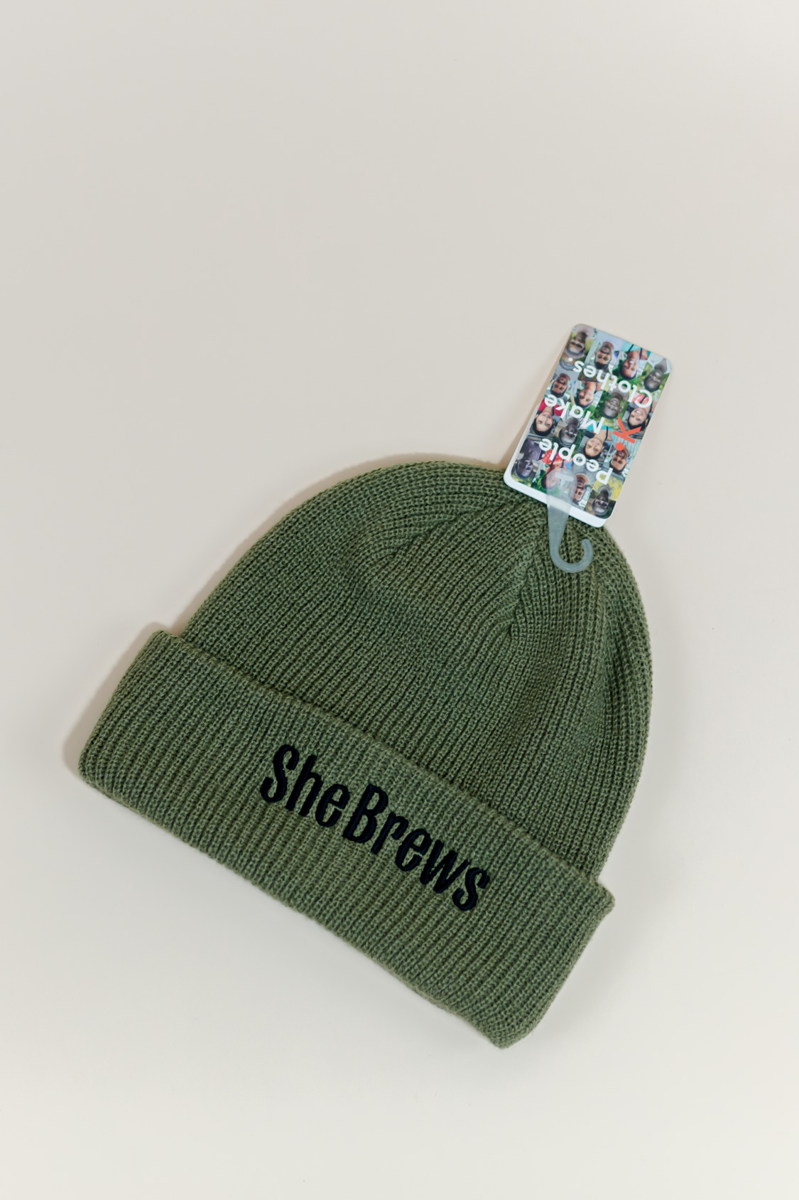 Sage Green She Brews Beanie:Stocking Cap
