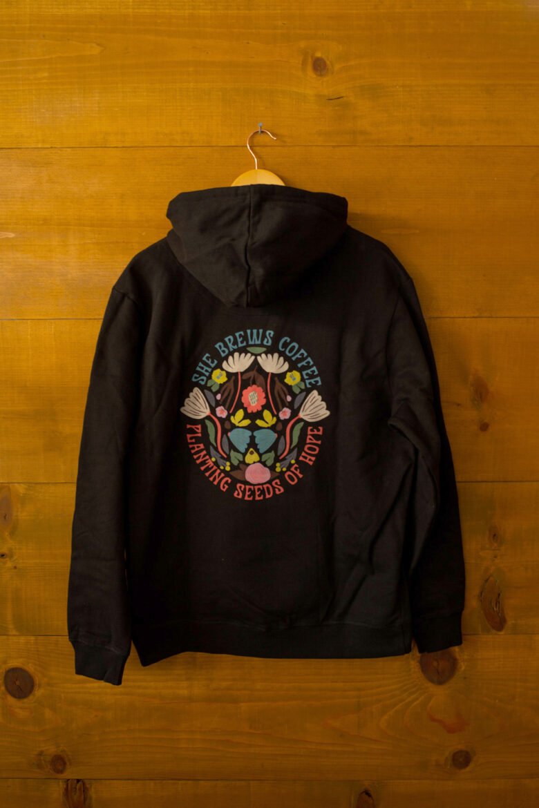 Planting Seeds of Hope Floral Hoodie