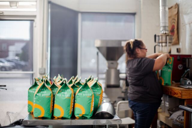 “As lead roaster at She Brews, I pour my heart and soul into every batch, knowing that each bean represents more than just great coffee—it’s a symbol of empowerment, resilience, and second chances.” - Kieona, Lead Roaster of She Brews Coffee Roasters ⁠
⁠
Each woman at She Brews has a powerful story. Read about Kieona's on our website. Link in bio.