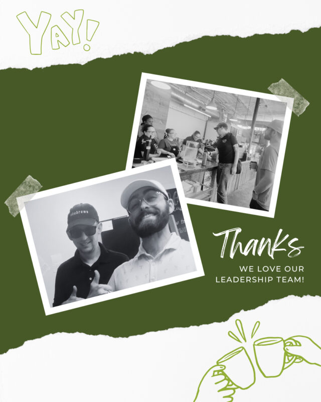 This post was a special request from the ladies of She Brews, to highlight the management team who keep the train on the tracks in our coffee shops each day! "These guys are always available for helping us get through the day...one task at a time!" The women who work in our shops are the heart of what we do, but we also have to thank Daniel, Ian, and Chance for their work behind the scenes, managing people and spreadsheets and coffee beans and busted pipes. Thank you for all you do! Your team appreciates you!⁠
⁠
#CoffeeWithACause #SheBrewsTransitionProgram #TransitionProgram #SheBrews #BrewingUpPurpose #NonprofitCoffee #Tulsa #Claremore #MenOfSheBrews