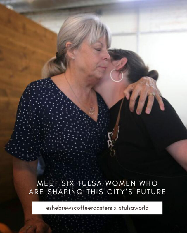 Tulsa World featured our own Rhonda Bear, along with five other incredible women who make Tulsa the unique and vibrant community that it is! Link to the article in bio.⁠
⁠
#CoffeeWithACause #WakeUpDoGood #SheBrewsTransitionProgram #TransitionProgram #SheBrews #BrewingUpPurpose #NonprofitCoffee #Tulsa #CelebrateThe918 #OklahomaLove