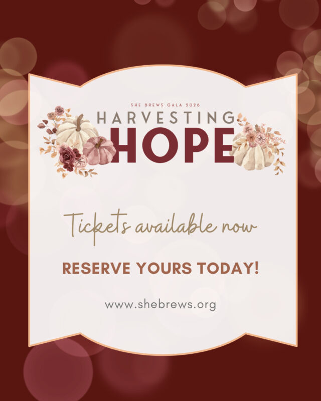 Tickets to our 2026 Gala, Harvesting Hope, are now on sale! Be a part of changing the lives of women and children in Oklahoma by joining us on October 1 to support She Brews.⁠
⁠
And we are still accepting sponsors for this event for a few more weeks, so click the link in our bio to be a part of this amazing evening.⁠
⁠
#HarvestingHope #SheBrewsGala #CoffeeWithACause #SheBrewsTransitionProgram #OnwardAndUpward
