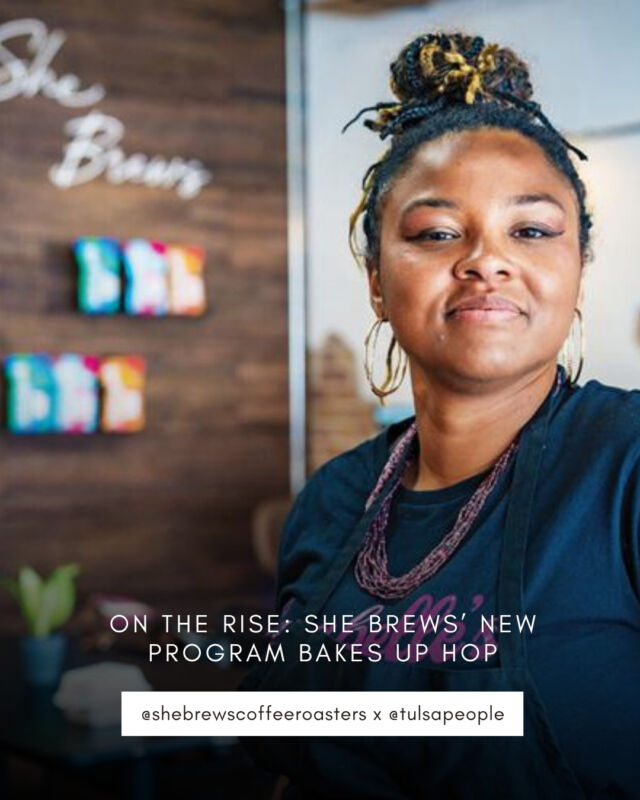 She Brews recently launched our baking program at our new Claremore shop, making it possible to provide barista AND baking training so we can help women discover where their strengths lie and equip them with skills that translate into meaningful employment.⁠
⁠
At She Brews, we believe transformation happens when opportunity meets support and we are dedicated to creating avenues to support our clients. Change can happen when someone is given the chance to learn, work and be seen for who they can become rather than where they have been. Read more about program graduate Maria Morris (pictured) and how we’re training women for careers in the hospitality industry at tulsapeople.com or the link in our bio!⁠
⁠
#CoffeeWithACause #SheBrewsTransitionProgram #BrewingUpPurpose #NonprofitCoffee #OnwardAndUpward