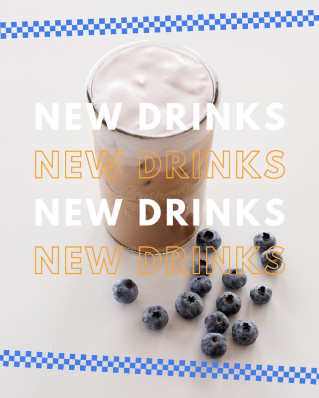 Summer sips for the heat! Stop by She Brews for a Raspberry Orange Tonic (raspberry + orange + espresso tonic), Iced Blueberry Chai (chai + blueberry cold foam), Peach & Elderflower Tonic (espresso + peach + elderflower tonic), Sunrise Matcha (matcha + orange syrup + strawberry cold foam), or a Pink Sunburst (strawberry + lemon + ginger + cream + rasberry cold foam). 🍊🍓🥤☀️⁠
⁠
#SheBrews #IceIceBaby #MakeMineMatcha #SummerSips #TreatYoself